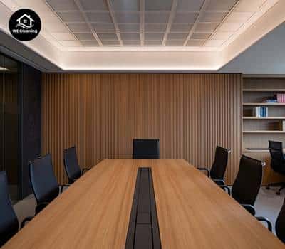 Modern office meeting room cleaning result after