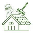 Roof Cleaning Icon