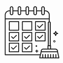 Weekly Cleaning Icon