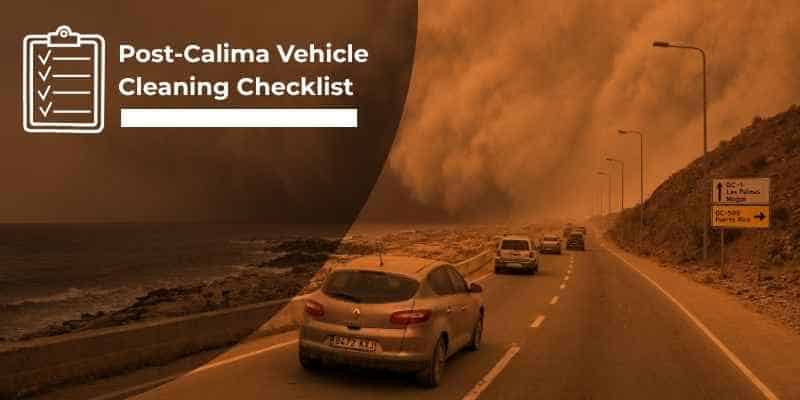 Post-Calima Vehicle Cleaning Checklist