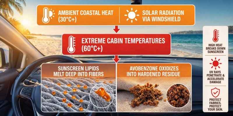 Why Spanish Sun Makes Oil Stains Worse